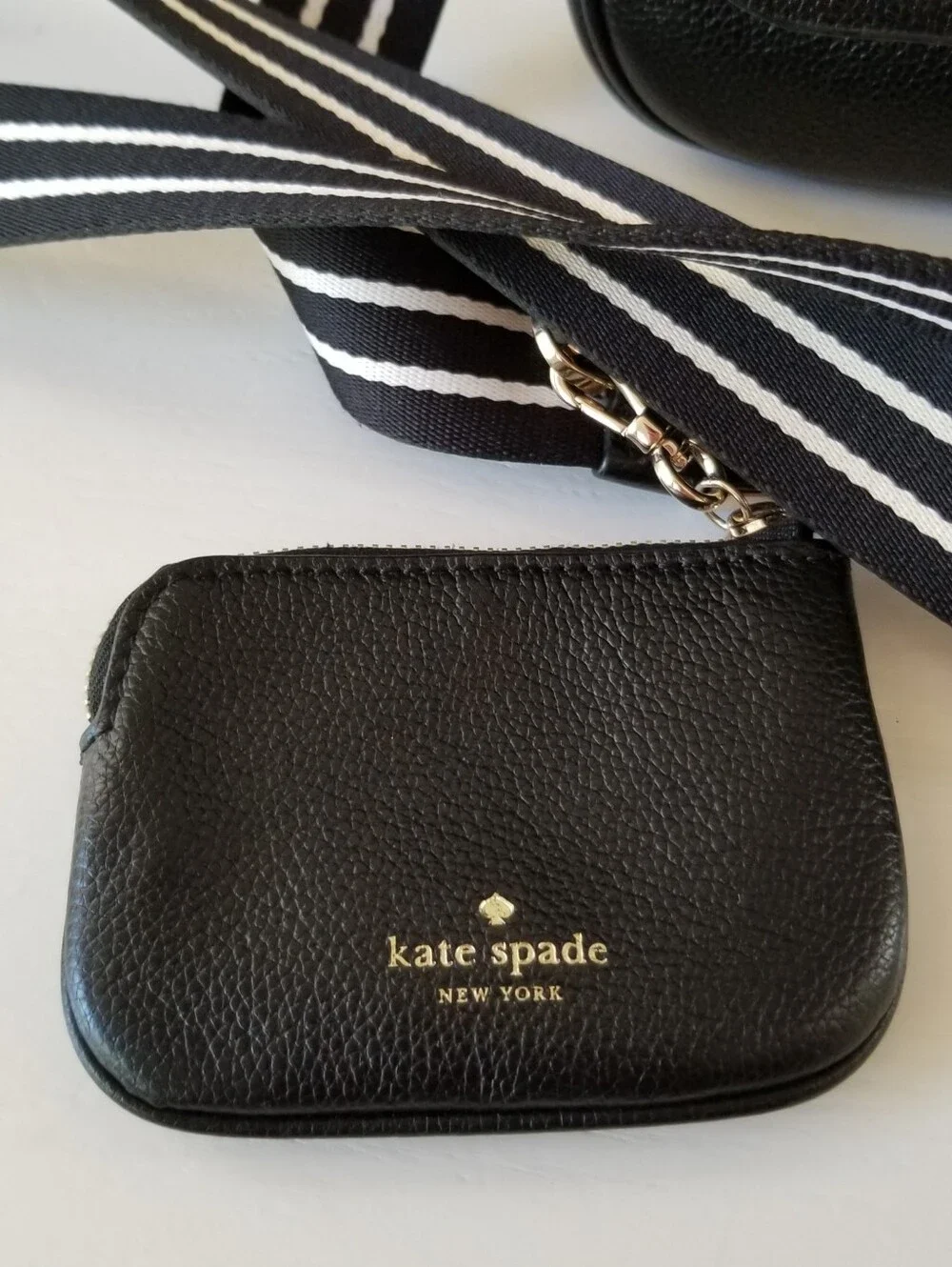 Kate Spade Rosie Pebbled Leather Flap Crossbody Bag With Coin Purse